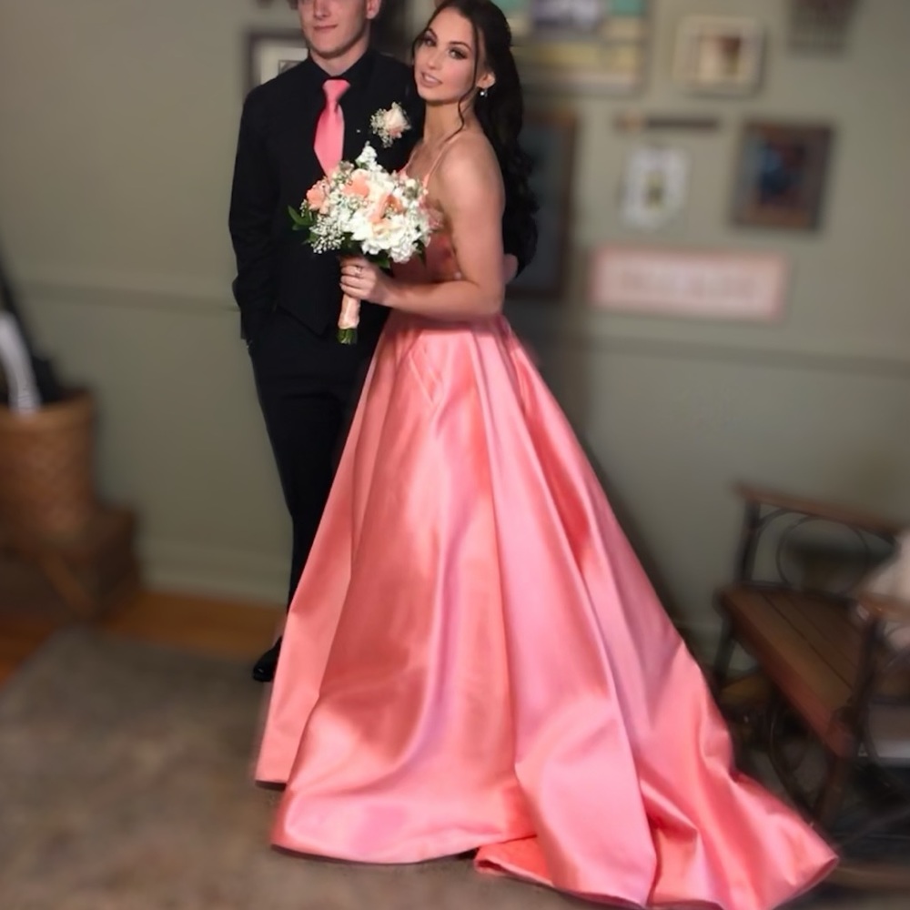 Sherri Hill V-Neckline A line Dress #52821